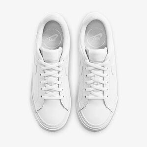Nike Court Legacy. All White Sneakers